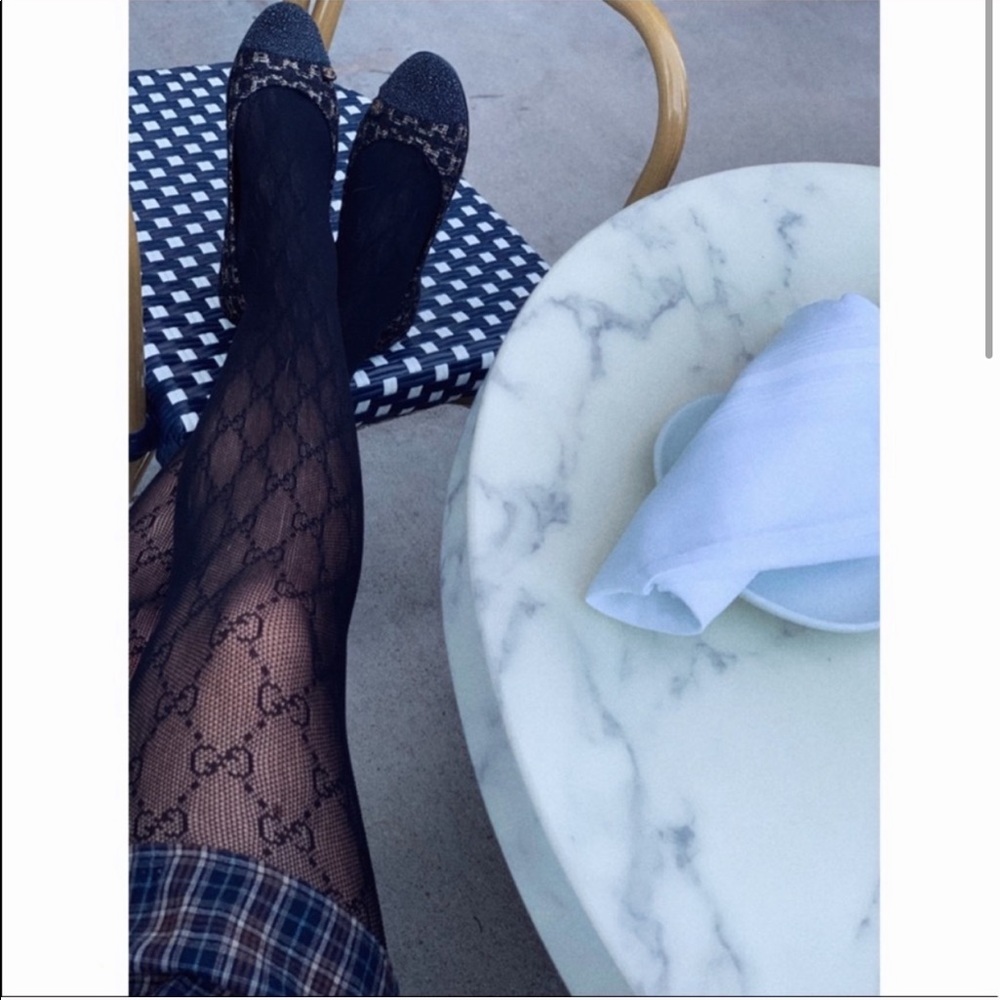 Gucci interlocking G tights small black